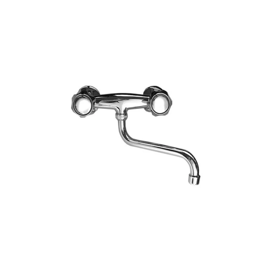 Hunstant Pull Down Touch Twin Lever Monobloc Tap with Star Handle