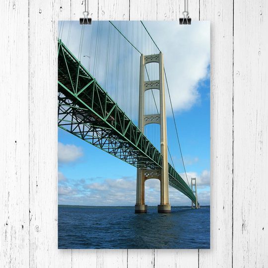 "Mackinac Bridge Michigan" Graphic Art