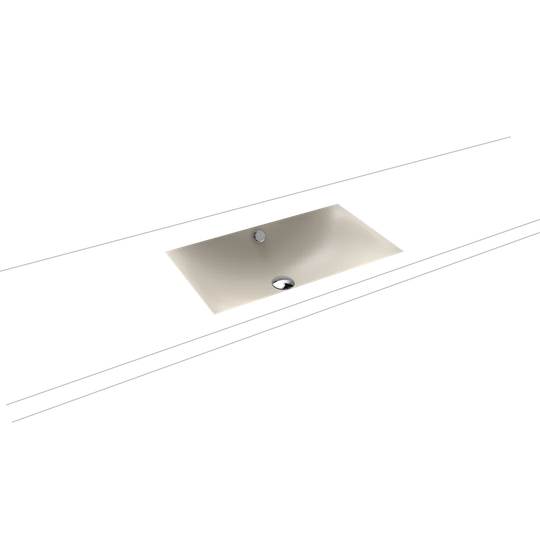 Grey Steel Enamel Rectangular Under Counter Basin Bathroom Sink