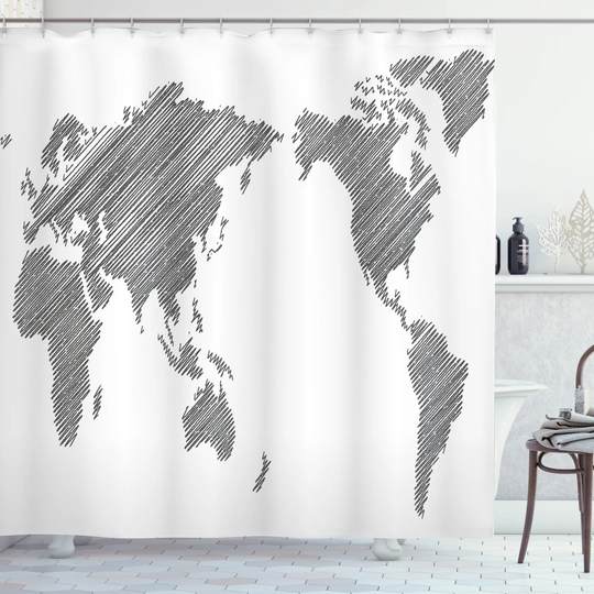 Belice Polyester Shower Curtain Set