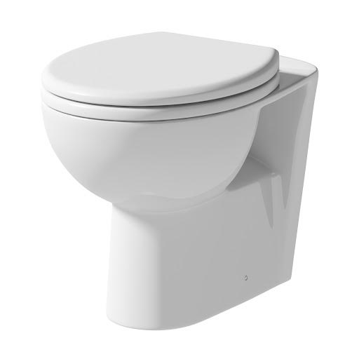 Ceramica Florence Soft Close Round Toilet Seat - Top Fix White