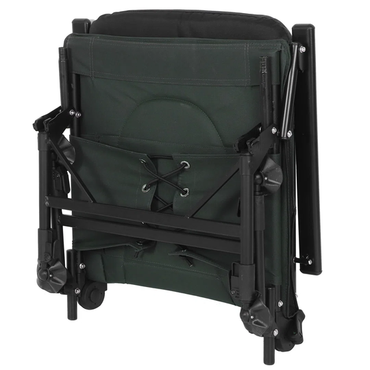 Folding Fishing Chair Adjustable Recliner Armchair With Foot Rest Attachment For Outdoor Camping