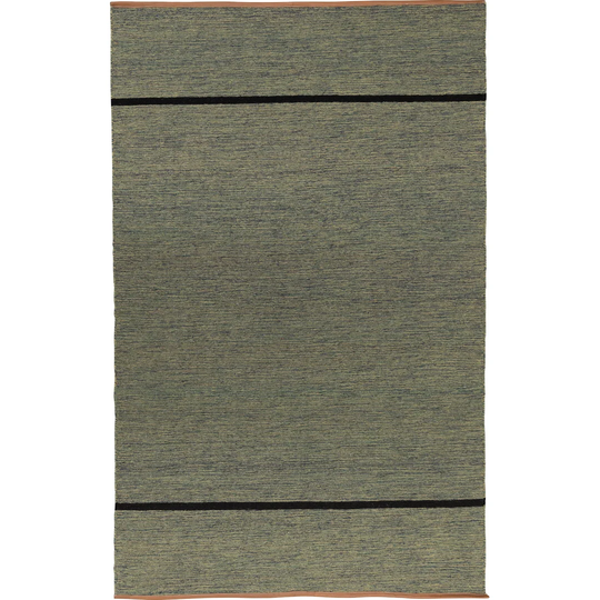 Fellsmere Handmade Kilim Wool Green Rug