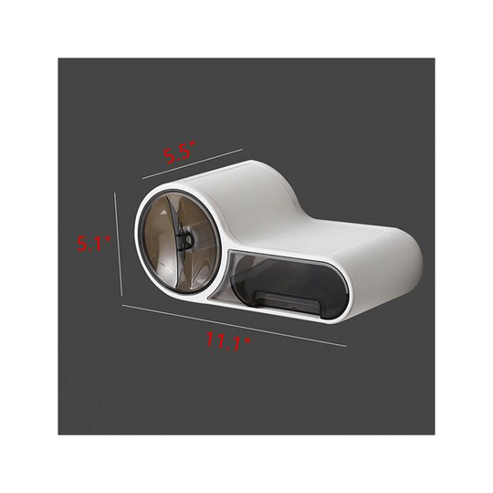 Wall Mount Toilet Paper Holder Phone Holder Storage Box Self-Adhesive Multifunctional Paper Holder Bathroom Stand