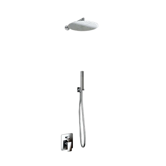 Stainless Steel Dual Shower Head - Round
