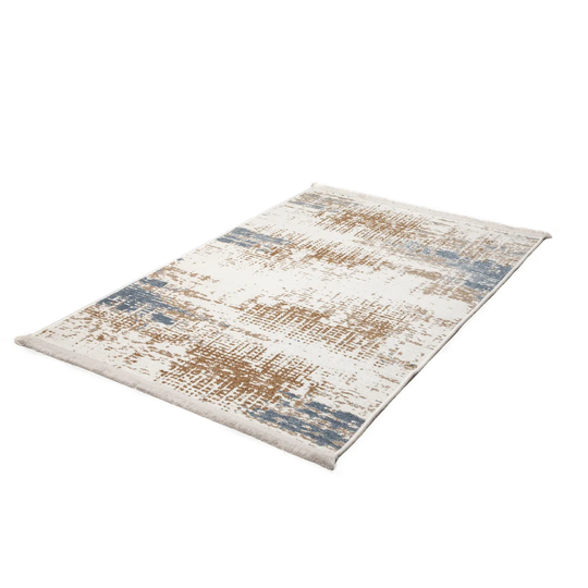 Abby Dhurrie Beige/Blue Rug