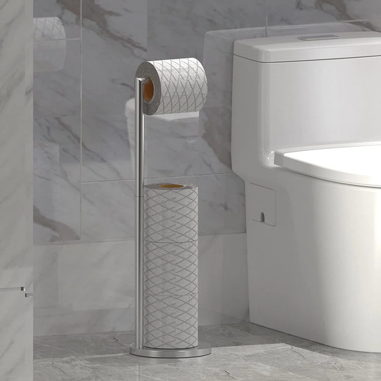 Winship Free Standing Toilet Roll Holder with Reserve