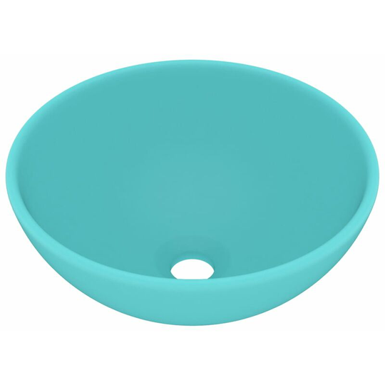 Vidaxl - Luxury Bathroom Basin Round Matt Light Green 32.5x14 cm Ceramic Green