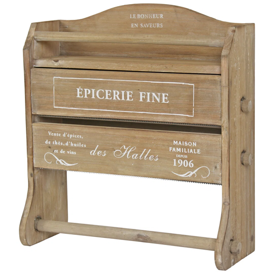 Epicerie Fine Wall-Mounted Paper Towel Holder