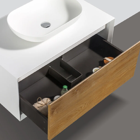 Miletos 900mm Wall Mounted Single Vanity Unit