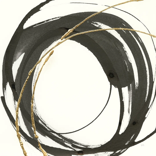 Gilded Enso IV - Wrapped Canvas Painting