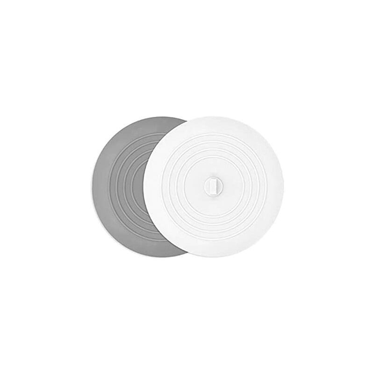 Perleraregb - Stopper x2 (One Light Gray, One White) for Bath, Sink or Silicone Sink, 15 cms in Diameter. Resistant And Easy To Use Bungs