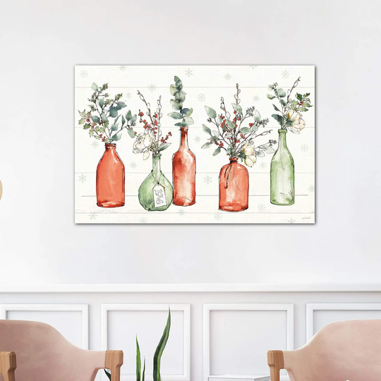 'Modern Farmhouse I Christmas' Painting on Wrapped Canvas