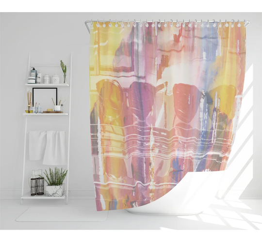 Shades Of Glam Designer Shower Curtain