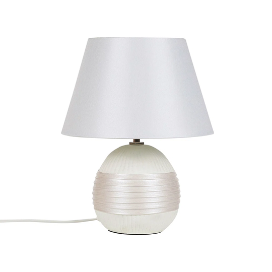 Ceramic Table Lamp In Off-White