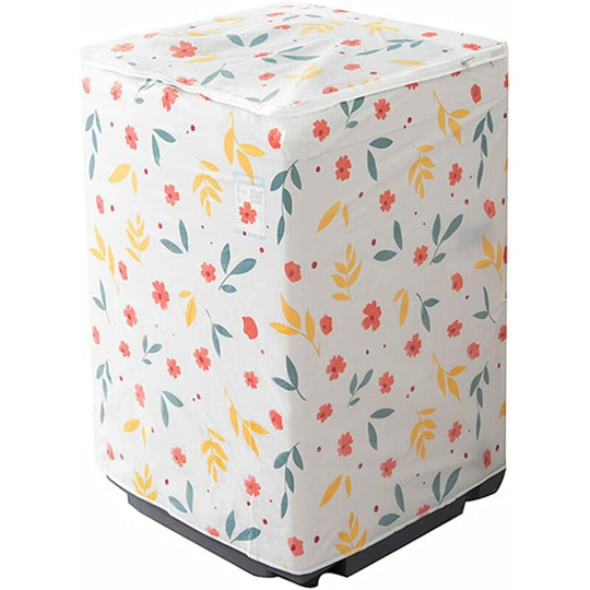Washing Machine Cover,Washer Dryer Dustproof Waterproof Protection Case Cover Washing Appliance Protector(Front-loading)