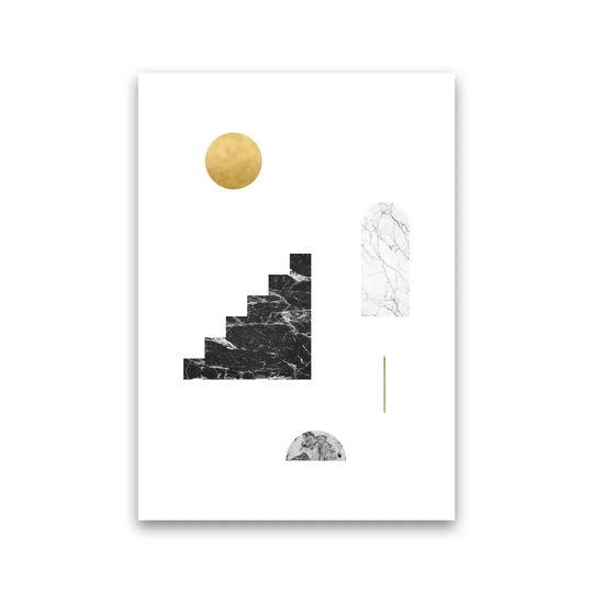 Geometric Shapes No 1 - Graphic Art Print on Paper