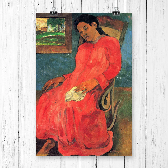 'Seated Woman 2' by Paul Gauguin Printing Print