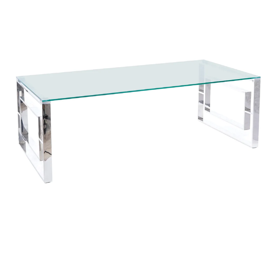 Cherine Allure A Transparent/Silver Coffee Table