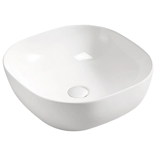 White Ceramic Square Bathroom Sink
