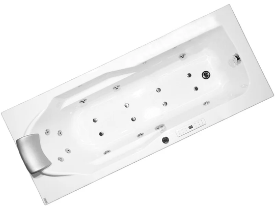 1500 mm x 700 mm Single Ended Whirlpool Bathtub with 10 Jets