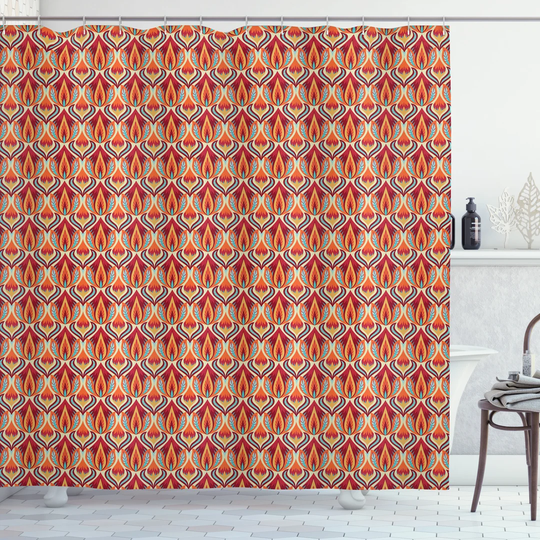 Borlow 13 Piece Polyester Shower Curtain Set