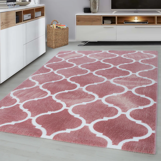 Dibenedetto Flatweave Pink Rug