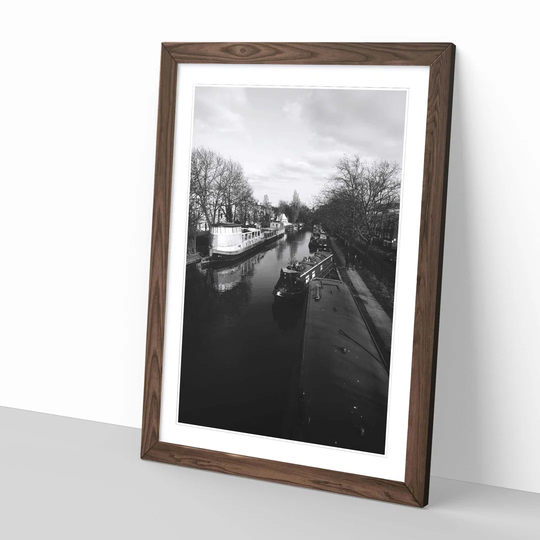 'London Canal Barge' Framed Photographic Print