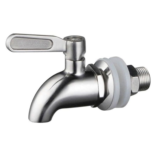 Beverage dispenser faucet, beer barrel faucet, stainless steel replacement faucet