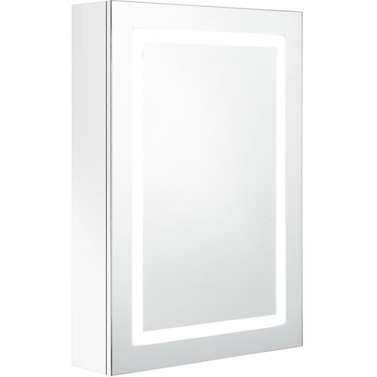 Vidaxl - led Bathroom Mirror Cabinet Shining White 50x13x70 cm White