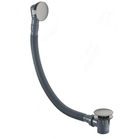 Flova - Levo Bath Clicker Waste With Overflow - Brushed Nickel - BN-CB1840 - Brushed Nickel
