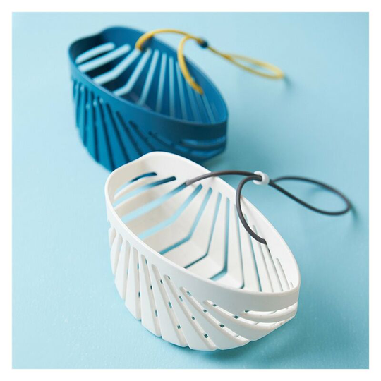 2 Pieces Bag Sink Sponge Holder Hanging Drain Sponge Holder Basket Sponge Sponge Utensil Holder Sink Shelf Soap Dish Rack for Draining, Placing