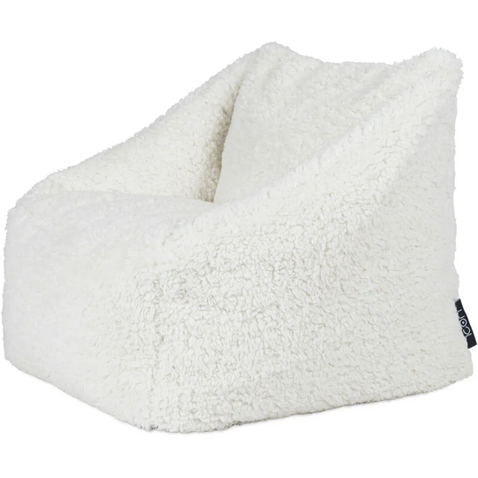 Teddy Fleece Armchair Bean Bag - Cream