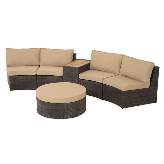 Kadriye Garden Corner Sofa with Cushions