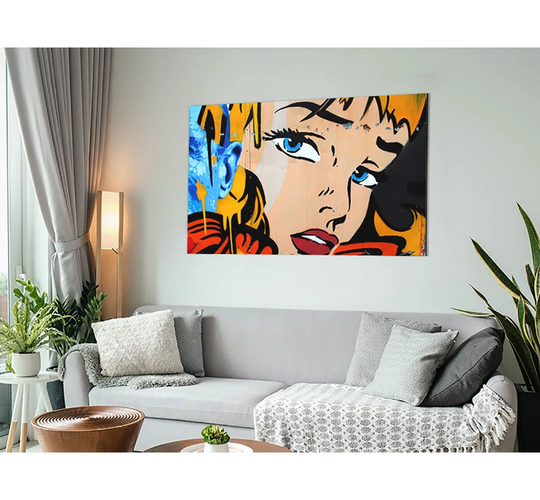 Looking Through You - Unframed Graphic Art on Metal