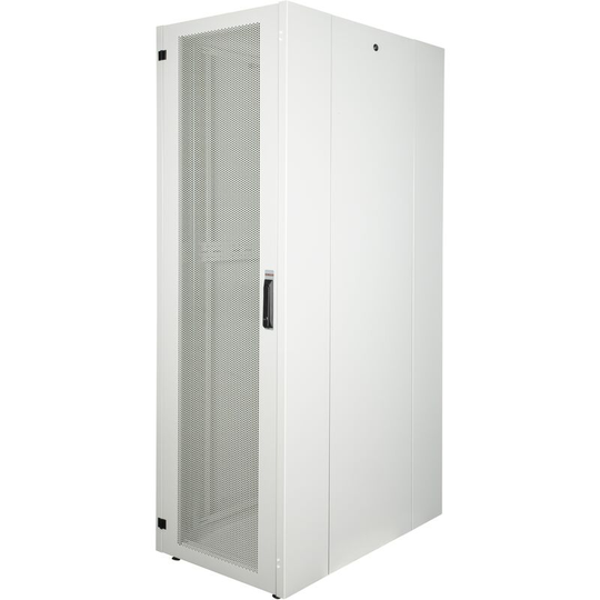 Rackmatic - Rack Cabinet 19 Mobirack standing 42U Width 600 Depth 1000 White Perforated Door