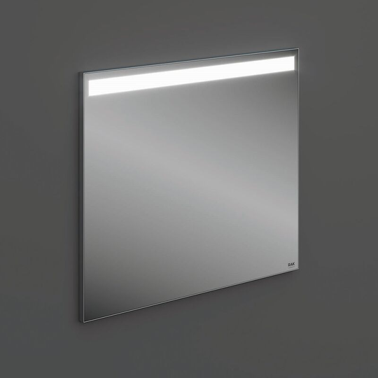 Rak Joy Wall Hung Bathroom Mirror with led Mirror 680mm h x 800mm w