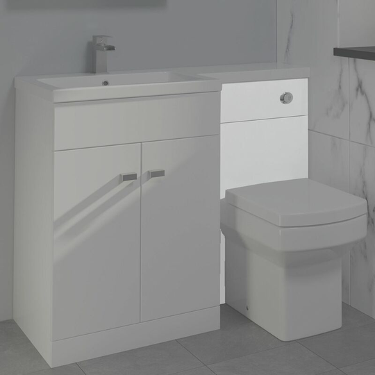 500mm Bathroom wc White Gloss Cistern Toilet Housing Unit