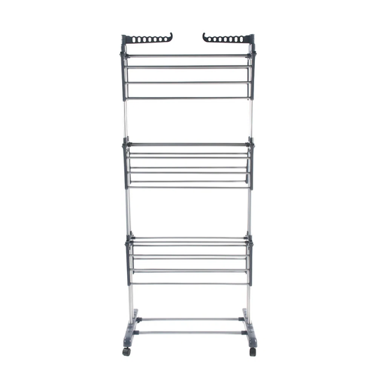 3-layer Portable Practical Clothes Dryer Gray