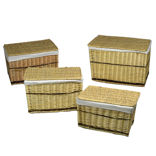 4 Piece Wicker Laundry Set