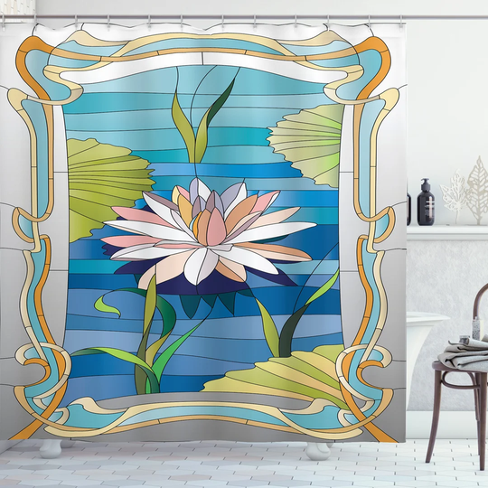 Billie-Mae 13 Piece Polyester Shower Curtain Set