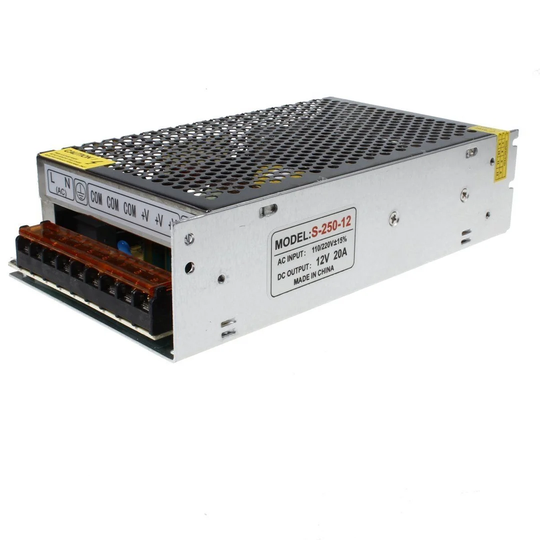 LED Transformer Power Regulator LED Strip Light CCTV Sign PSU - 240W