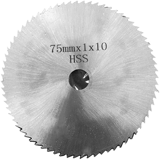 75mm Diameter 10mm Bore Disc Multifunction Electric Angle Grinder Attachment 3 Optional, HSS Disc - HSS Disc