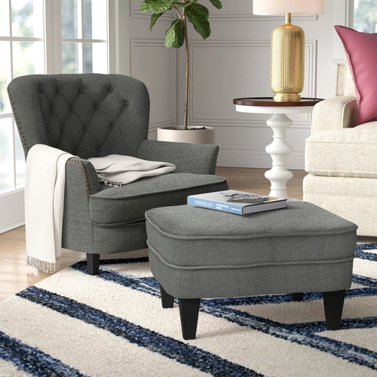 Heywood Armchair and Footstool