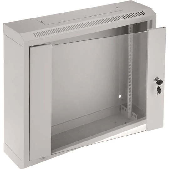 Rackmatic - Wall mounted rack cabinet 19'' 9U 600x150x505mm wall SOHORack white