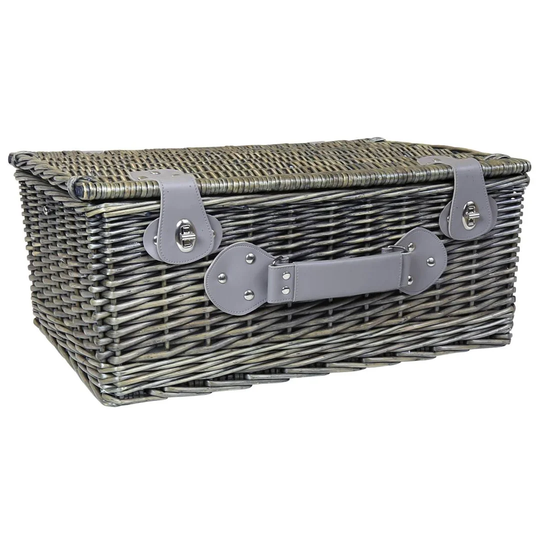 4 Person Wicker Picnic Basket