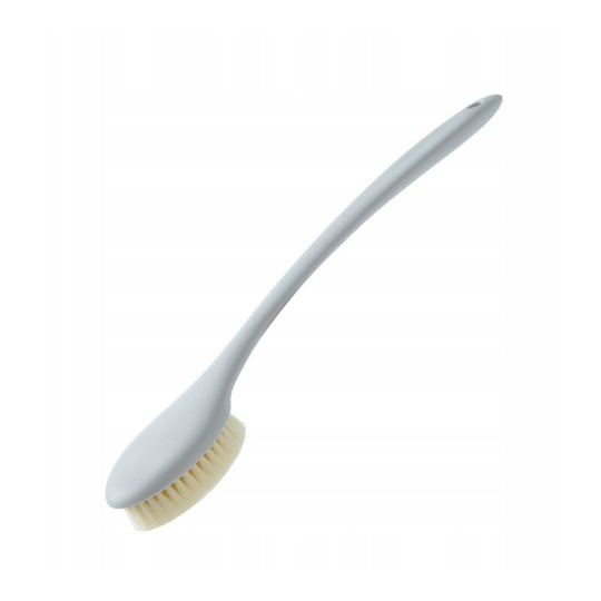 Perleraregb - Bathtub accessories and bath brush, scouring artifact, long-sleeved soft-haired bristle bath brush, gray