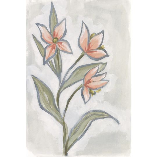 Petal Impasto I by June Erica Vess - Wrapped Canvas Painting