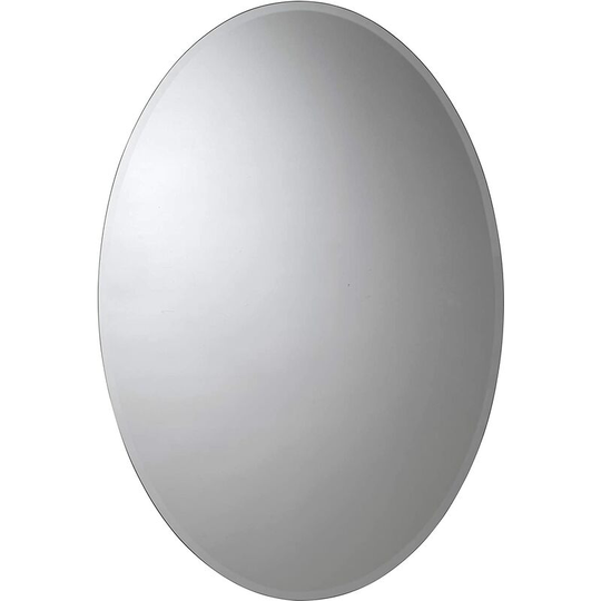 Orwell Single Door Oval Bathroom Cabinet, Aluminium - Croydex