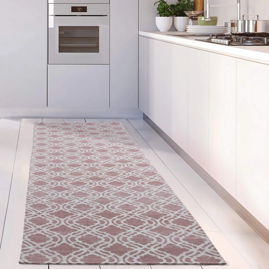 Oxford Flatweave Pink Rug